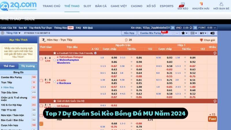 Top 7 Dự Đoán Soi Kèo Bóng Đá MU Năm 2024