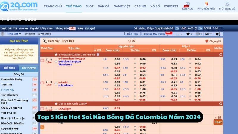 Top 5 Kèo Hot Soi Kèo Bóng Đá Colombia Năm 2024