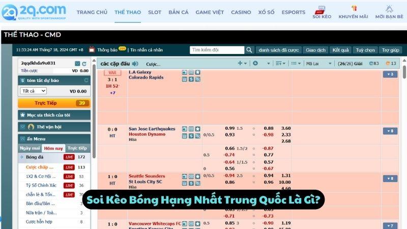 Soi Kèo Bóng Hạng Nhất Trung Quốc Là Gì?